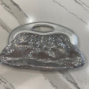 Express Silver clutch